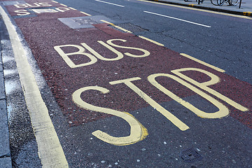 Image showing Bus Stop Sign