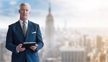 Image showing Portrait of smiling senior businessman