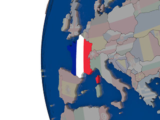 Image showing France with national flag