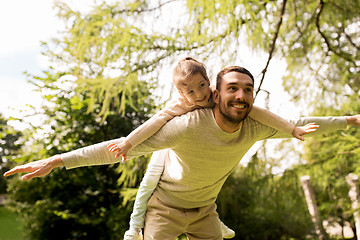 Image showing happy family having fun in summer park