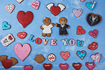 Image showing Gingerbreads for Valentines Day