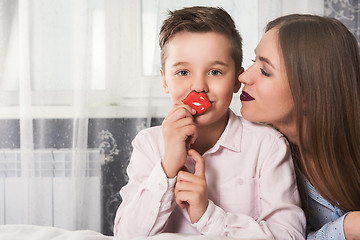 Image showing Happy Valentines, Mother or Woman day