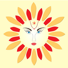 Image showing Sun - russian symbol holiday spring Shrovetide