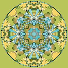 Image showing Colored ring mandala