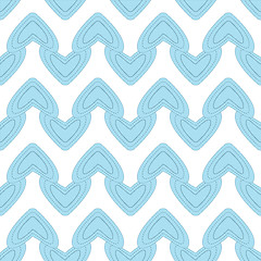 Image showing Seamless pattern with blue hearts