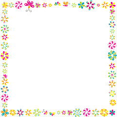 Image showing Flowers frame for your design