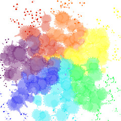 Image showing Happy Holi festival of colors greeting vector