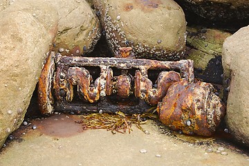 Image showing Rusty engine block