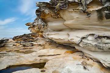 Image showing Coastal rock formations
