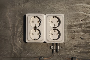 Image showing Electric Socket Closeup