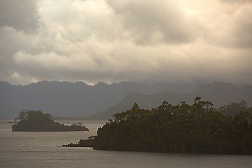 Image showing Mysterious lake landscape