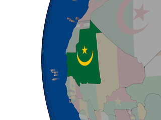 Image showing Mauritania with national flag