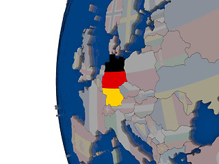 Image showing Germany with national flag