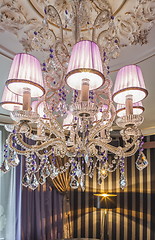 Image showing Beautiful Crystal Chandelier lighting