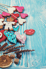 Image showing Gingerbreads for Valentines Day