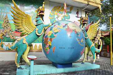 Image showing Popular Burmese Temple in Penang, Malaysia