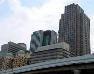 Image showing Skyscrapers And Highway