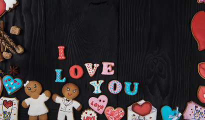 Image showing Gingerbreads for Valentines Day