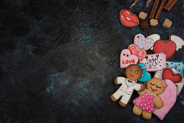 Image showing Gingerbreads for Valentines Day