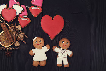 Image showing Gingerbreads for Valentines Day