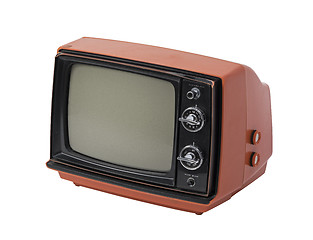 Image showing Vintage TV isolated