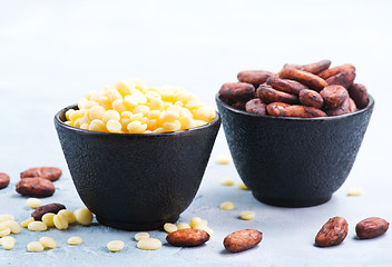 Image showing cocoa butter and beans