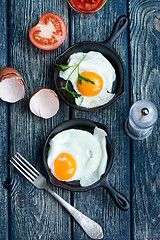 Image showing fried eggs