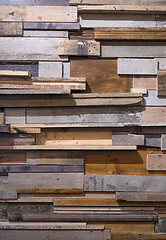 Image showing Modern rustic wall\r