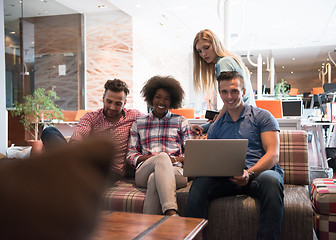 Image showing Multiethnic startup business team on meeting