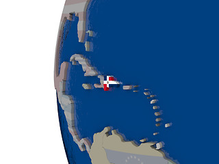 Image showing Dominican Republic with national flag