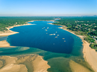 Image showing Aerial View Lagoa de Albufeira