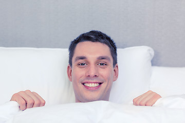 Image showing handsome sleeping in bed