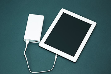 Image showing Power bank and laptop