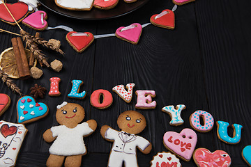 Image showing Gingerbreads for Valentines Day