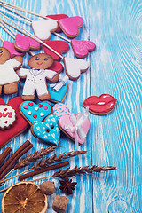 Image showing Gingerbreads for Valentines Day