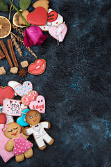 Image showing Gingerbreads for Valentines Day