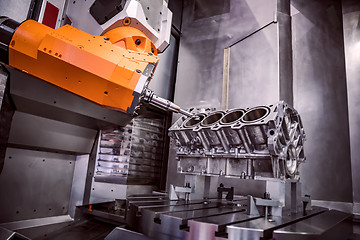 Image showing Metalworking CNC milling machine.