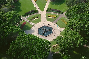 Image showing Park with fountain