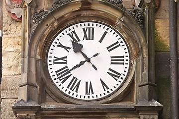 Image showing Old clock on a tower