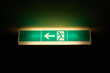 Image showing Emergency Exit Sign