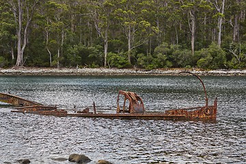 Image showing Shipwreck in the water