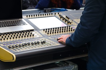 Image showing Audio Mixer Board