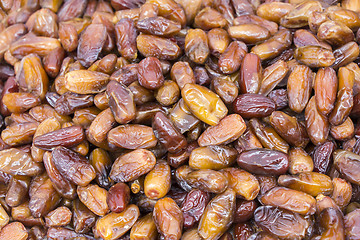 Image showing Bunch Dried sweet dates Fruit as background