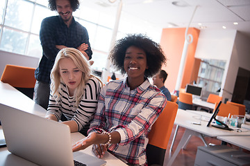 Image showing Multiethnic startup business team