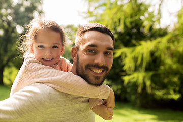 Image showing happy family having fun in summer park