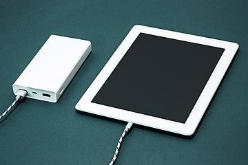 Image showing Power bank and laptop