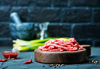 Image showing raw minced meat