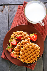 Image showing waffles