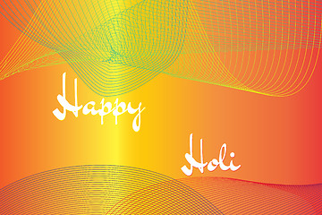 Image showing Happy Holi festival of colors greeting vector