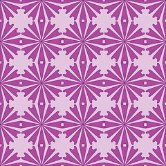 Image showing Seamless pattern with flowers ornament